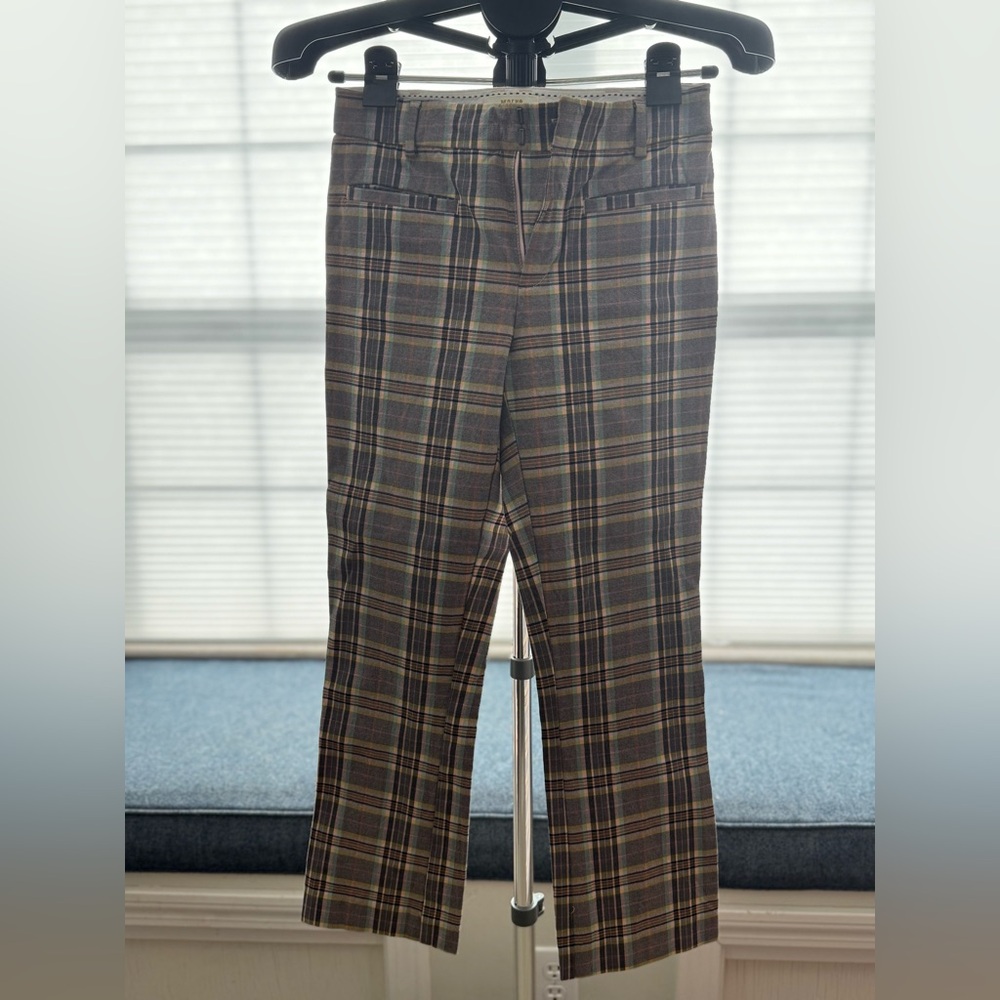 Maeve by Anthropologie Women’s Plaid Pants - kick flair size 2 - great condition